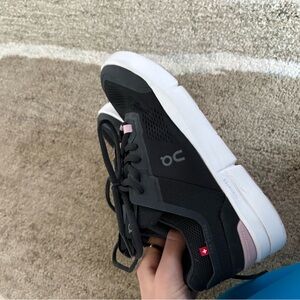 On Running Women's Black and Pink Athletic Shoes